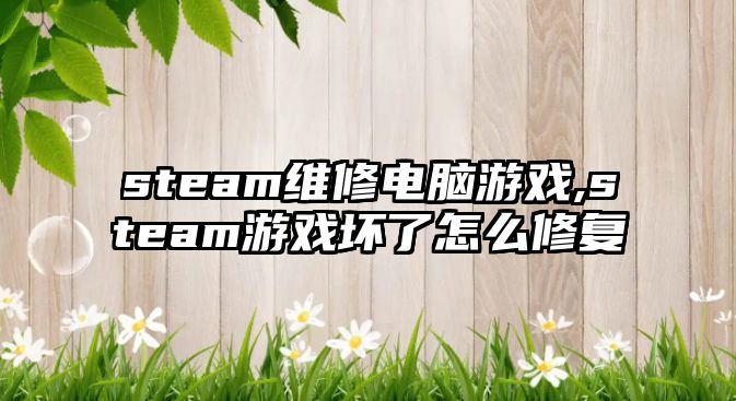 steam維修電腦游戲,steam游戲壞了怎么修復(fù)