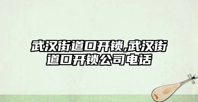 武漢街道口開鎖,武漢街道口開鎖公司電話