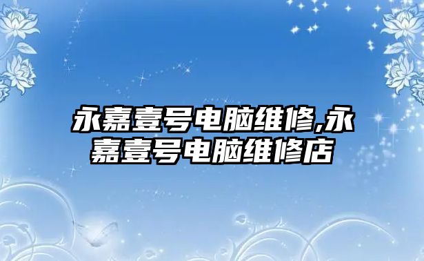 永嘉壹號電腦維修,永嘉壹號電腦維修店