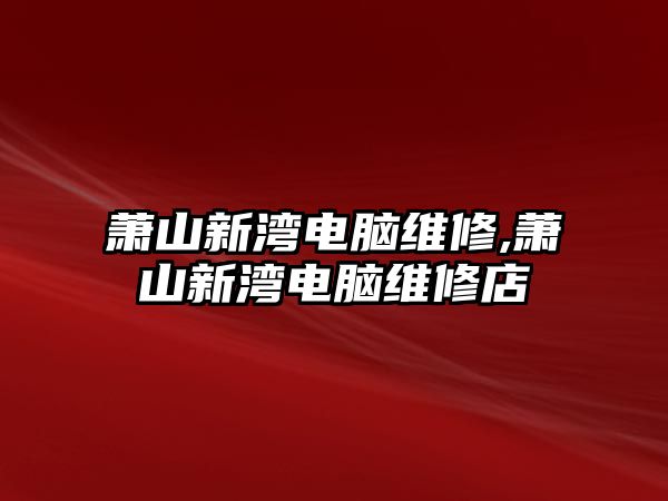 蕭山新灣電腦維修,蕭山新灣電腦維修店