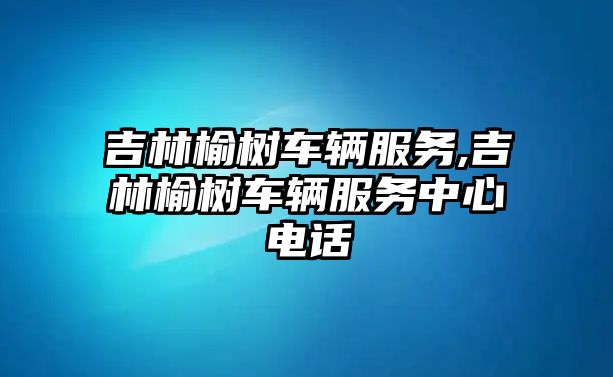 吉林榆樹車輛服務(wù),吉林榆樹車輛服務(wù)中心電話